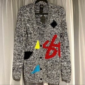 STUSSY - Chunky knit cardigan sweater. New w/ Tag.
